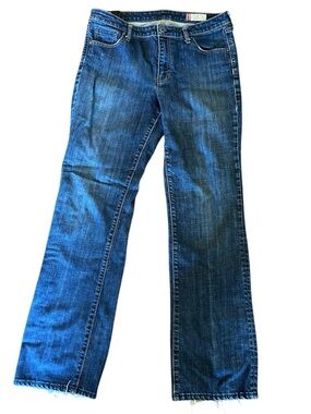 GAP 1969 Classic Fit Jeans Women’s 12 Long Medium Wash Straight Stretch Denim